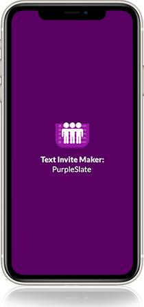 Text Invite Maker: PurpleSlate