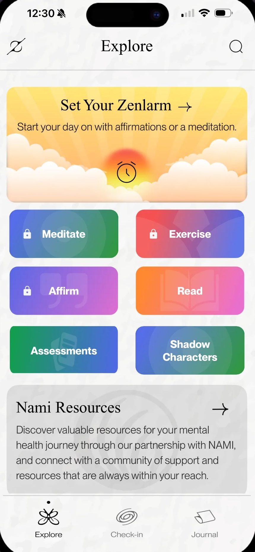 App screen