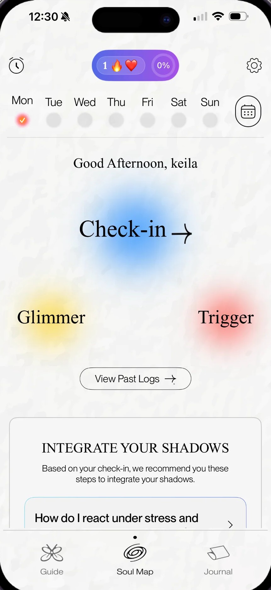 App screen